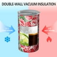 thumbnail image 2 of 20oz Coffee Tumblers Pioneer Flower Stainless Steel Vacuum Insulated Travel Tumbler Coffee Cups Mug with Lid and Straw with Cleaning Brush for Cold & Hot Drinks, 2 of 5