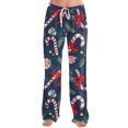 thumbnail image 4 of Wutalume Women's Winter Solid Color Pants with Drawstring and Christmas Print, Full Length Design for Casual and Sporty Activities,Mint Green XL, 4 of 4