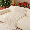 thumbnail image 4 of Hometravel Corduroy Sofa Cushion Cover, Non-Slip Plush Seat Pad with Backrest, 70x150cm Modern Protector for Leather Couches, Living Room, 4 of 6
