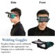 thumbnail image 4 of Gafas de soldadura con oscurecimiento automático, gafas de soldador con oscurecimiento automático, máscara para ojos de soldador solar, gafas protectoras de soldadura, 4 of 5