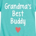 thumbnail image 3 of Instant Message - Grandma Heart Best Buddy - Toddler & Youth Girls Short Sleeve Graphic T-Shirt, 3 of 6