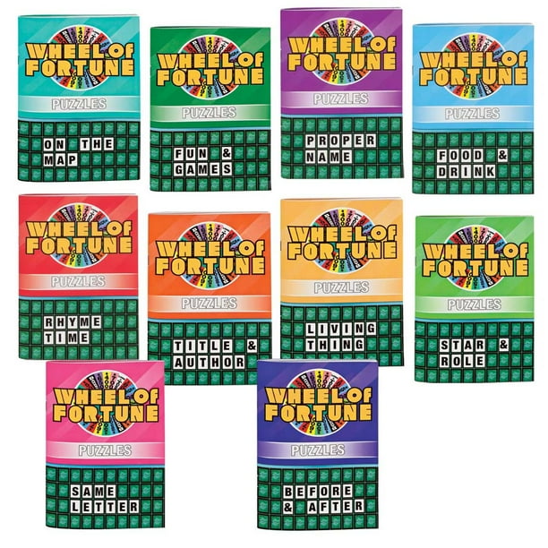 Wheel Of Fortune Puzzle Books Set Of 10 Walmart Com