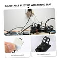 thumbnail image 3 of 50pcs Cable Manager Adjustable Cable Clips Charging Cord Holder Cable Clips Self Adhesive Wall Shelf Brackets Charging Cable Holder Metal Cable Cord Clamp for Management Wire Clips, 3 of 5