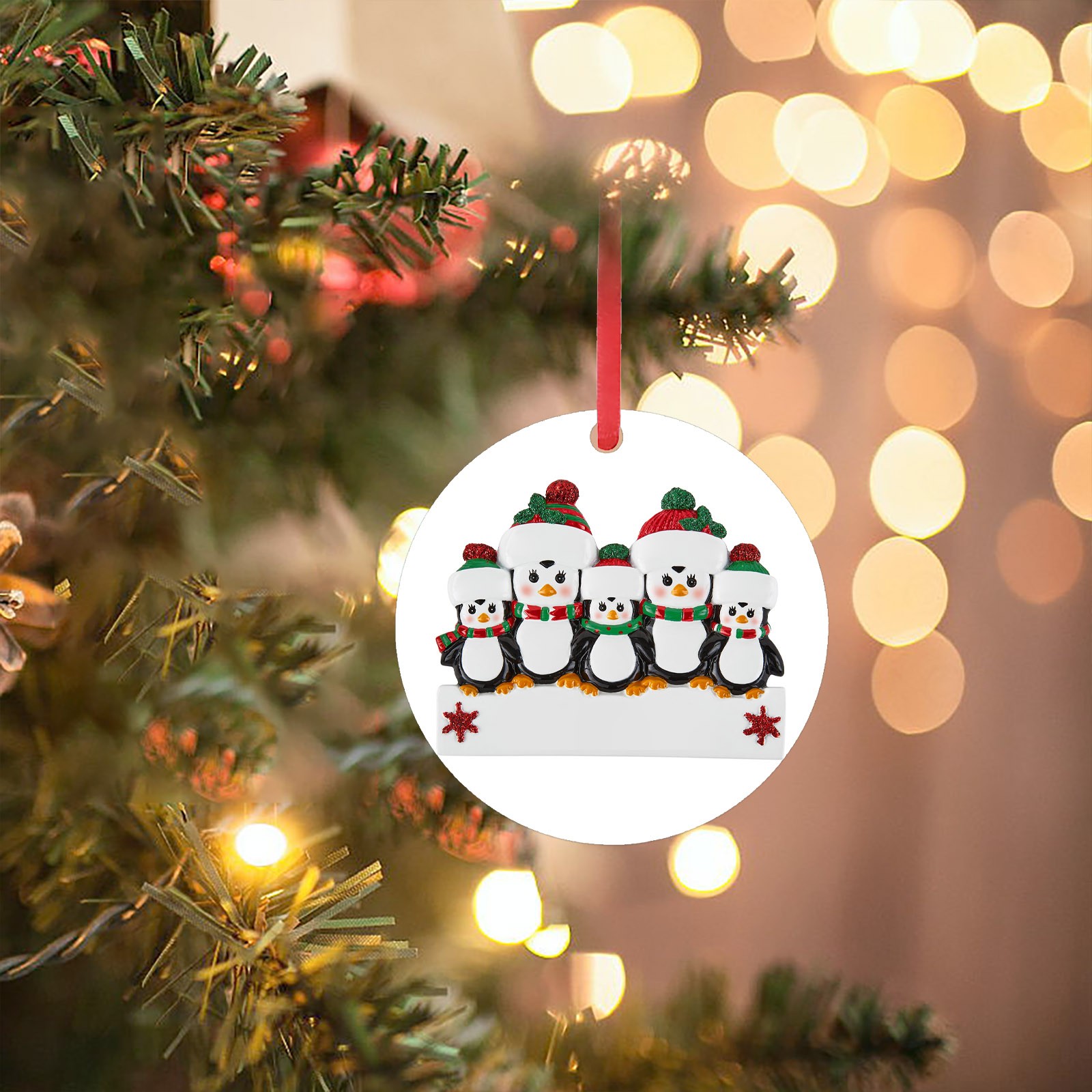 Dtydtpe Christmas Decorations, Home Decor Art Personalized Penguin Towel Christmas Pendant Christmas Holiday Decor - image 2 of 7