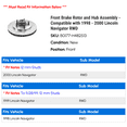 thumbnail image 2 of Front Brake Rotor and Hub Assembly - Compatible with 1998 - 2000 Lincoln Navigator RWD 1999, 2 of 2