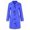 Blue, variant on Women's Single Breasted Stand Collar Wool Coat Business Casual Midi Long Winter Pea Coat Yellow XL