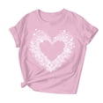 thumbnail image 7 of Craaazy Women's Lover Printed Round Neck Short Sleeve Valentines T-shirts Gifts, 7 of 7