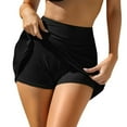 thumbnail image 6 of Attraco Womens Swimming Skirt Swim Shorts with Side Pockets Bathing Suit High Waist Swimsuit Bottoms, 6 of 7
