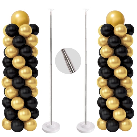 Juego de 2 soportes para globos RUBFAC, altura regulable, 2 m