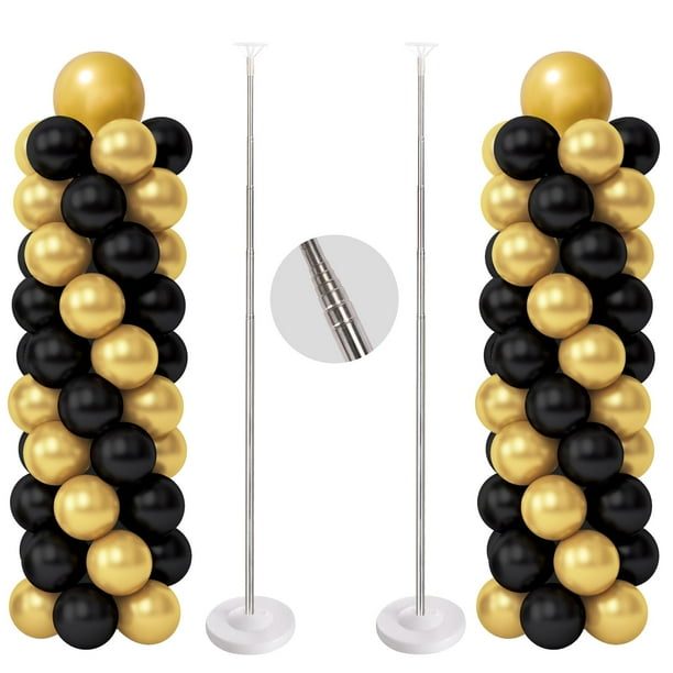 Juego de 2 soportes para globos RUBFAC, altura regulable, 2 m