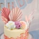 thumbnail image 4 of Decoración de tarta de estilo boho con hojas de rosas artificiales vintage para el kit de decoración de tartas, 4 of 7