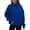 Dark Blue, variant on Oversized Sweatshirts Women Split Mock Crew Neck Plain Pullover Tops Long Sleeve Loose Casual Fall Winter Clothes (XL, Purple)