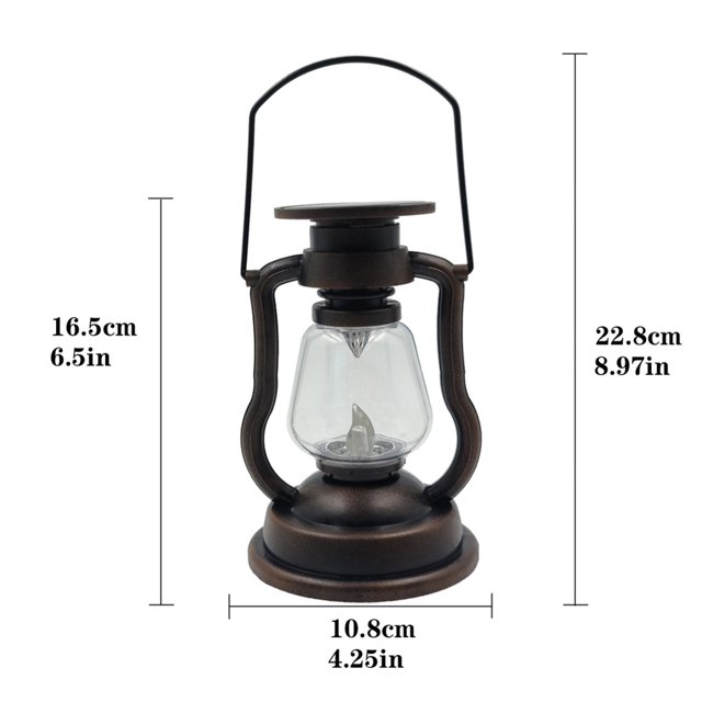 Lámpara Luces de linterna con energía solar LED retro Portátil Classic Kerosene decoración Ndcxsfigh Para estrenar