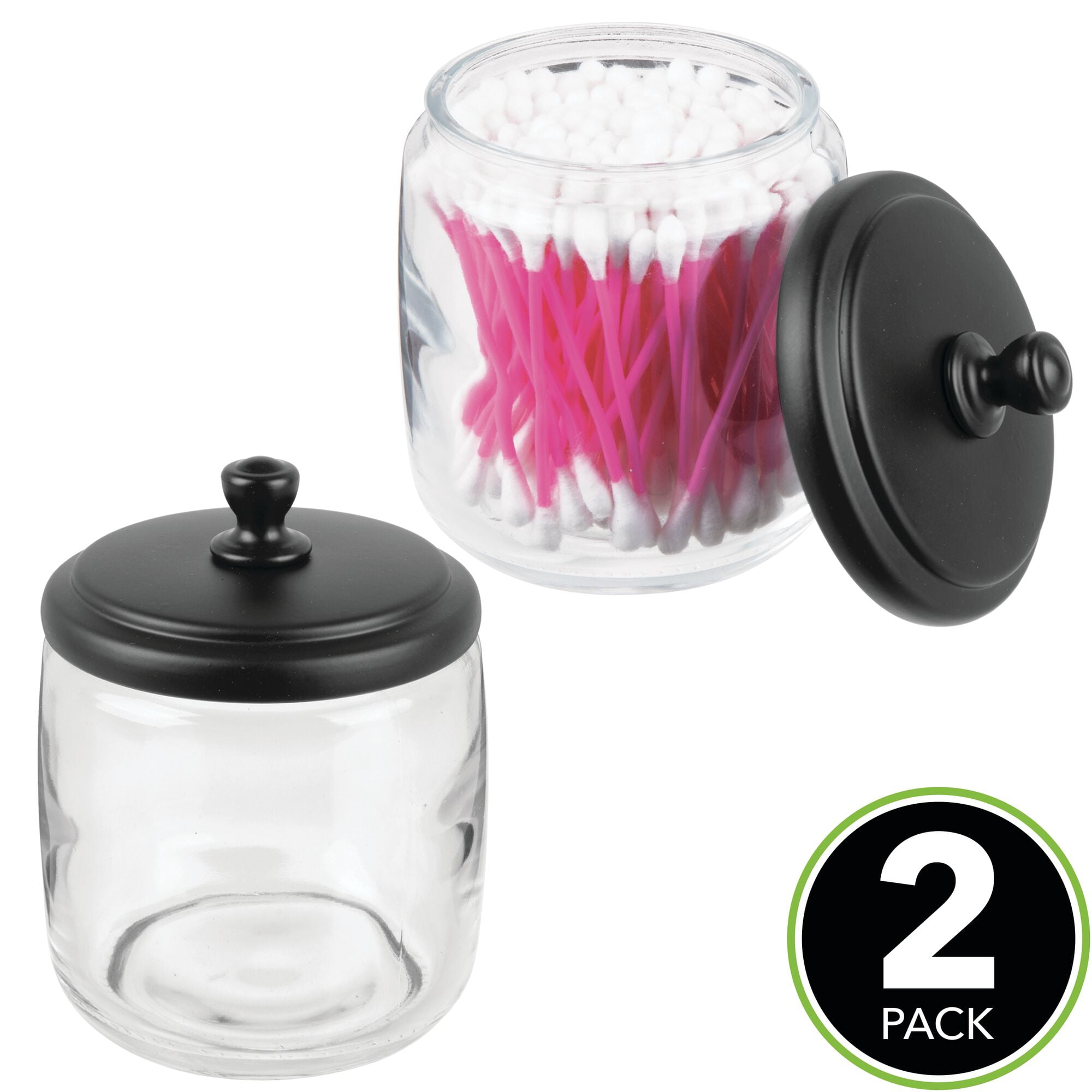 Round Glass Storage Jars, Sets of 2 - Storage Containers - Modern - Kitchen  Canisters …