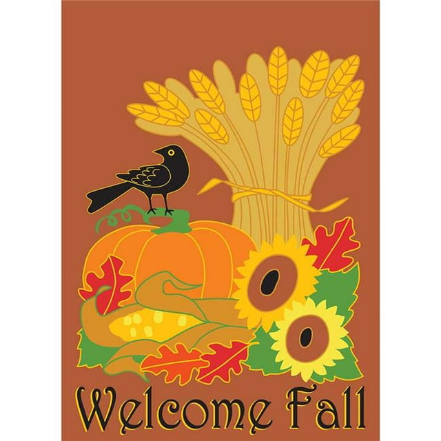 Magnolia Garden Flags 1639 13 x 18 in. Welcome Fall Polyester Garden Flag