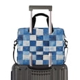 thumbnail image 2 of FORMRS 16" Laptop Bag Carrying Sleeve Case with Handle Travel Shoulder Briefcase, Blue and Gray Plaid Pattern, 2 of 8