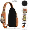 thumbnail image 2 of Ethnic Mandala Sling Backpack with Tribal Boho Pattern, Lightweight Durable Crossbody Daypack, Adjustable Strap, Multiple Compartments for Travel, Gym, Daily Commuting, 2 of 5