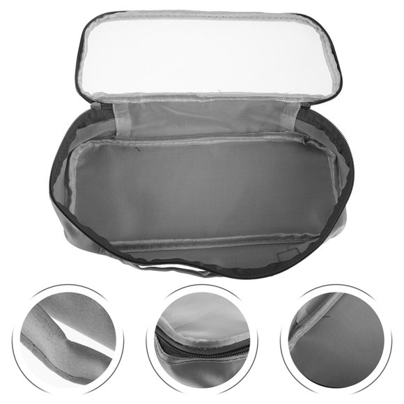 FENGGUIQU Bolsa Herramientas De Peinado Con Material Engrosado Y Bolsa Plegable Para Viaje Gris