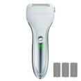 thumbnail image 2 of Electric Foot File Callus Remover - 360° Rotating Pedicure Grinder with 3 Replaceable Heads, LED Light & Power Display, USB Rechargeable, 90 Min Runtime - White, 2 of 9