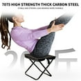 thumbnail image 6 of Harlier Portable Mini Folding Camping Stool, Lightweight Camp Chair for Fishing Hiking, Compact Collapsible Travel Footstool for Beach, Backyard, Lawn, Picnic with Carry Bag (White), 6 of 9