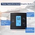 thumbnail image 4 of 3316250.712 RV Single Zone Wall Thermostat Compatible with Dometic, Used for Cool/Heat/Furnace Control, Blue Backlight LCD Display, Black 3-Wire, 4 of 5