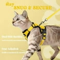thumbnail image 6 of rabbitgoo Cat Harness and Leash for Walking, Escape Proof Soft Adjustable Vest Harnesses for Cats, Easy Control Breathable Reflective Strips Jacket, Yellow, 6 of 9