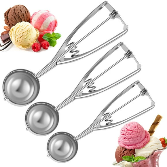Dosaele Ensemble de Cuillères à Biscuits - #60/1 Cuillère à Soupe 40/2 Cuillère à Soupe 20/ 3 Cuillère à Soupe - 3 Pcs Cuillères à Biscuits pour la Cuisson
