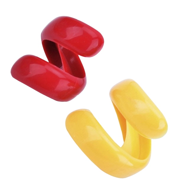 GOOHOCHY 4 Pcs Hot Dog Tools Spiral Cutter Plastic Yellow Cuisine Accessoire for Kitchen