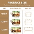 thumbnail image 5 of Throw Sofa Cover Soft Washable Decorative Couch Covers for 3 Cushion with Tassels Furniture Protector for Pets and Kids 71x118in, 5 of 5