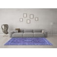 thumbnail image 3 of Ahgly Company Machine Washable Indoor Rectangle Persian Blue Traditional Area Rugs, 5' x 7', 3 of 4