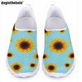 thumbnail image 1 of Zapatos casuales con estampado de girasoles y diseño artístico de Doginthehole para mujer, nuevos zapatos planos clásicos de moda, zapatos de malla cómodos y livianos, 1 of 5