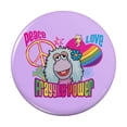 thumbnail image 1 of Peace Love Fraggle Power Rock Mokey Kitchen Refrigerator Locker Button Magnet, 1 of 6