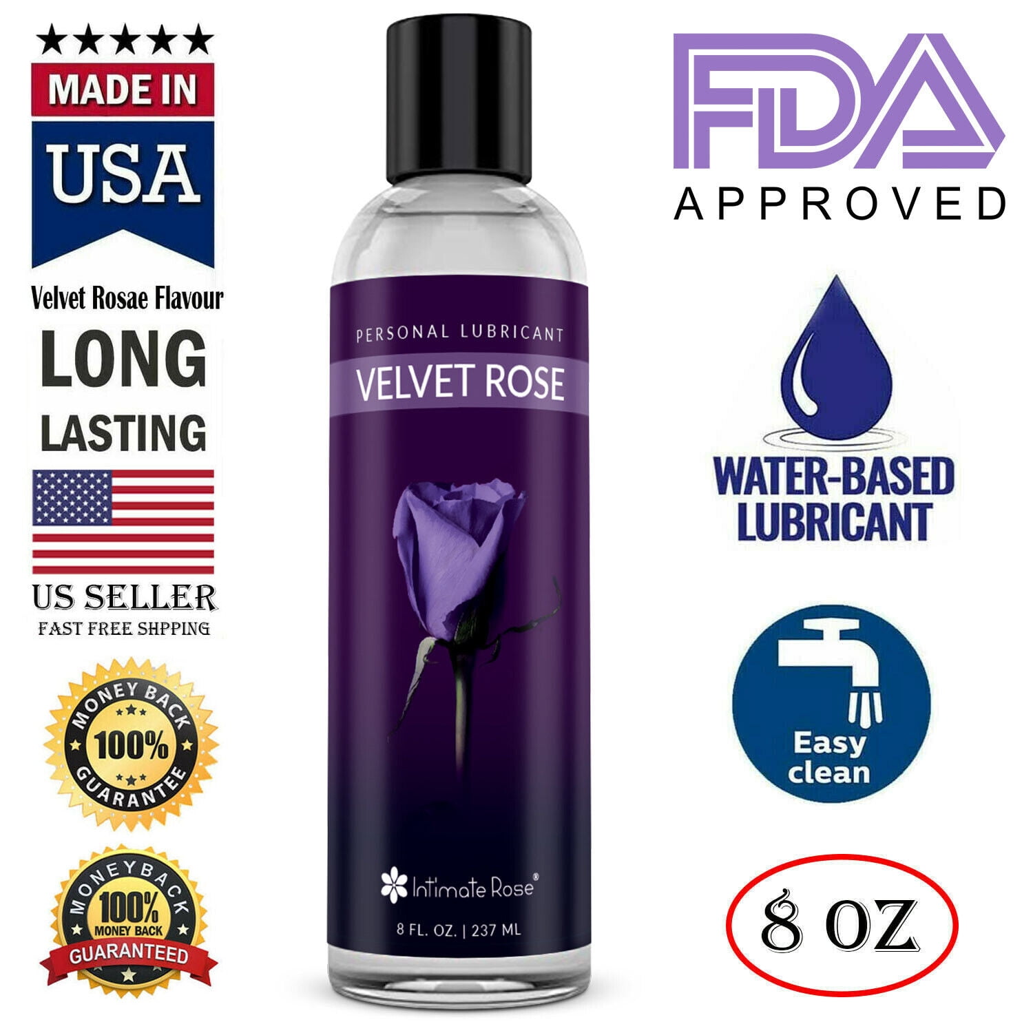 Personal Lubricant Water Based Lube Long Lasting UniSex Lube USA