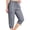Gray #075, variant on Capris for Women Quick Dry Elastic Waist Straight Leg with 6 Pockets Lightweight Casual Summer Hiking Pants, 2XL