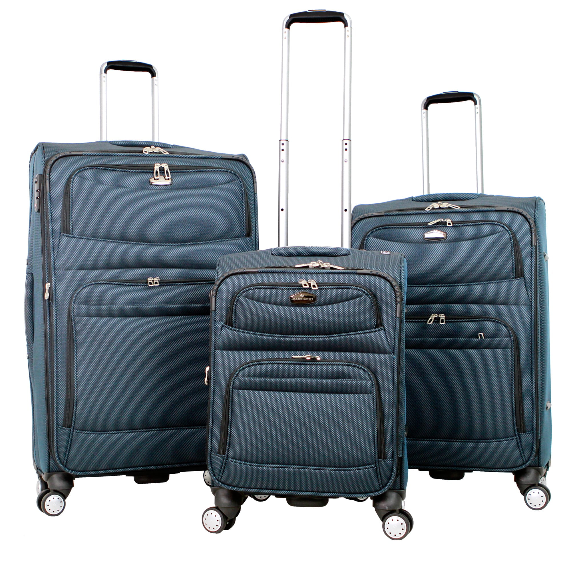 Gabbiano Monaco 3piece Expandable Softside Spinner Luggage Set