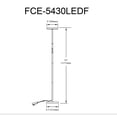 thumbnail image 3 of Dainolite 30W Floor Lamp Sand Black with White Acrylic Diffuser, 3 of 3