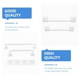 thumbnail image 2 of Yardwe 2Pcs Nail Free White Plastic Towel Rack Wall Mounted Bathroom Towel Storage Shelf, 2 of 8