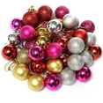 thumbnail image 3 of 24pcs Christmas Ball Ornaments Shatterproof Christmas Decorations Tree Balls Small for Holiday Wedding Party Decoration, Tree Ornaments Hooks Included 30mm (Red), 3 of 7