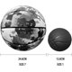 thumbnail image 3 of Mini Basketball Plain No Logo Absorbent Soft Leather Suitable for Small Baskets Signature Decompression Training Aid Black No.1, 3 of 5