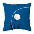 thumbnail image 2 of Juego de 4 cojines decorativos ((estilo flor)), 45 x 45 cm, con relleno y fundas de almohada, decoración de sofá, para dormitorio, salón, aptos para niños, 2 of 5