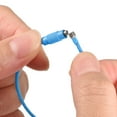 thumbnail image 4 of Uxcell Cable Key Rings 160mm Wire Keychain Twist Loops Blue 8 Pack, 4 of 6