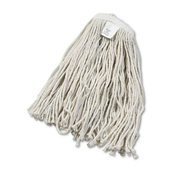 Cut-End Wet Mop Head Cotton, No. 20, White
