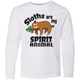 thumbnail image 3 of Inktastic Sloths Are My Spirit Animal with Cute Sloth Illustration Long Sleeve Youth T-Shirt, 3 of 5