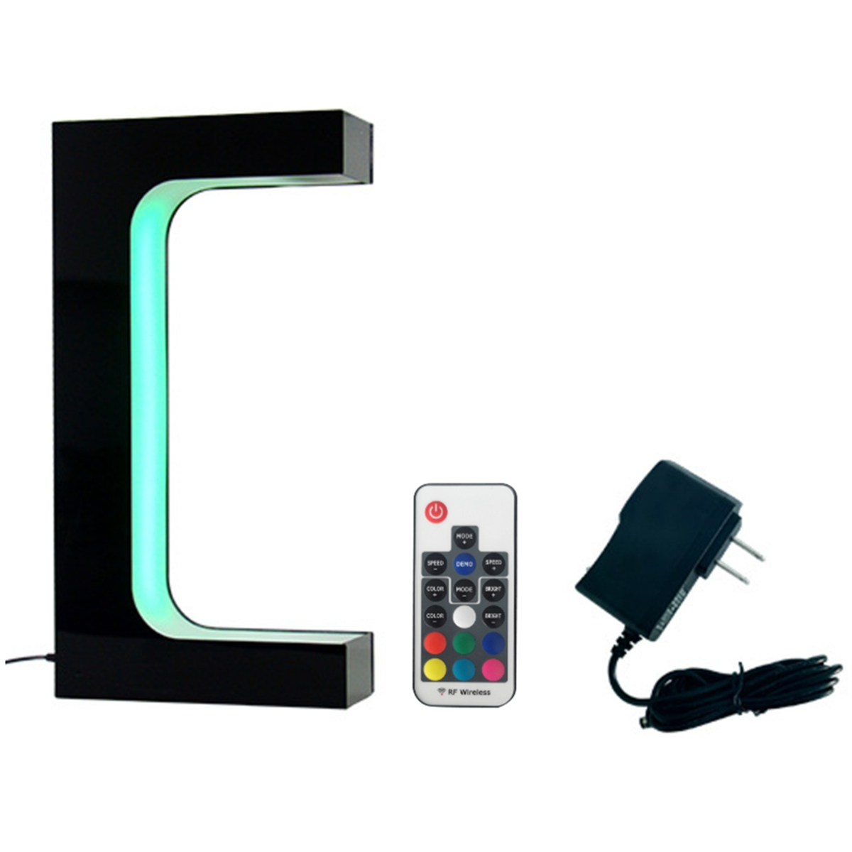 DuliCube Hanging Shoe Organizers Levitating Shoe Display Magnetic Rotating Floating Sneaker Stand Hanging Shoe Organizers With Color LED Lights For Store Display Home Decoration Advertising Exhibition Gift - View #4