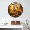 thumbnail image 2 of WOBOGO Giraffe Sunflower Illustration Acrylic Wall Clock Battery Operated 11.9in Silent No Tick Bedroom Living Room Office Classroom Decoration, 2 of 10
