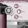 thumbnail image 6 of IVV 4-Piece Vertical Stripe Hardside Spinner Luggage Set, Lighweight Trolley Case Set with Aluminum Alloy Handles and Spinner Wheels, 16"/20"/24"/28", Violet, 6 of 9
