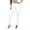 White, variant on Aayomet Flare Jeans For Women Women's Patchwork Destroyed Raw Hem Jeans Ripped Hole Boyfriend Denim Pants,White M