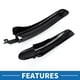 thumbnail image 4 of Guardabarros Universales Delantero y Trasero para Bicicleta, Protectores de Barro, Adecuados para 39.5cm a 45.5cm, Plástico Negro, 1 Juego, 4 of 6
