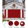 thumbnail image 2 of Christmas Garage Door Banner Cover 6 x 13 ft, Christmas Red Stripe Christmas Garage Door Decorations Holiday Christmas Backdrop Decor for Winter New Year Xmas Party, 2 of 6