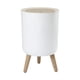 thumbnail image 1 of Cubo de basura minimalista de gran capacidad, cesto para basura, cubo de basura con patas altas, bote de basura para Pata desmontable redonda, 1 of 9